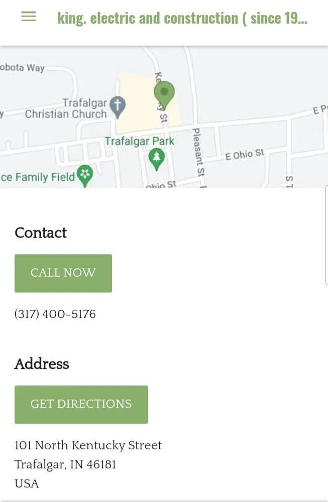 Slide of King Electric & construction