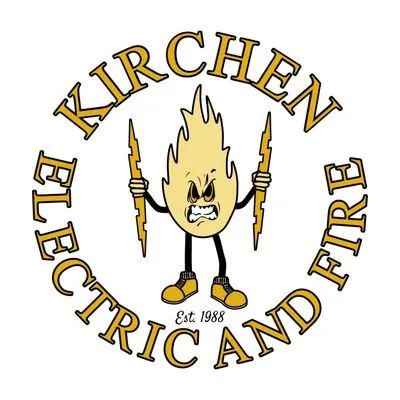 Kirchen Electric and Fire Logo