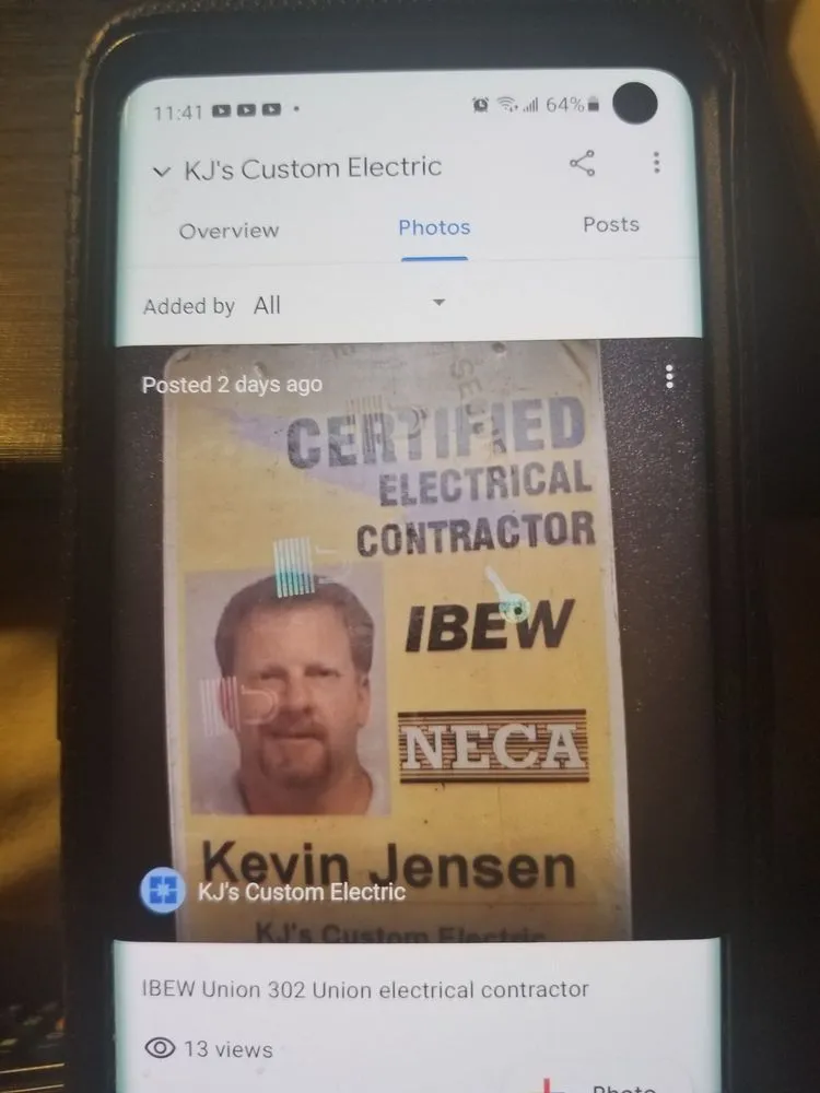 Slide of KJ's Custom Electric