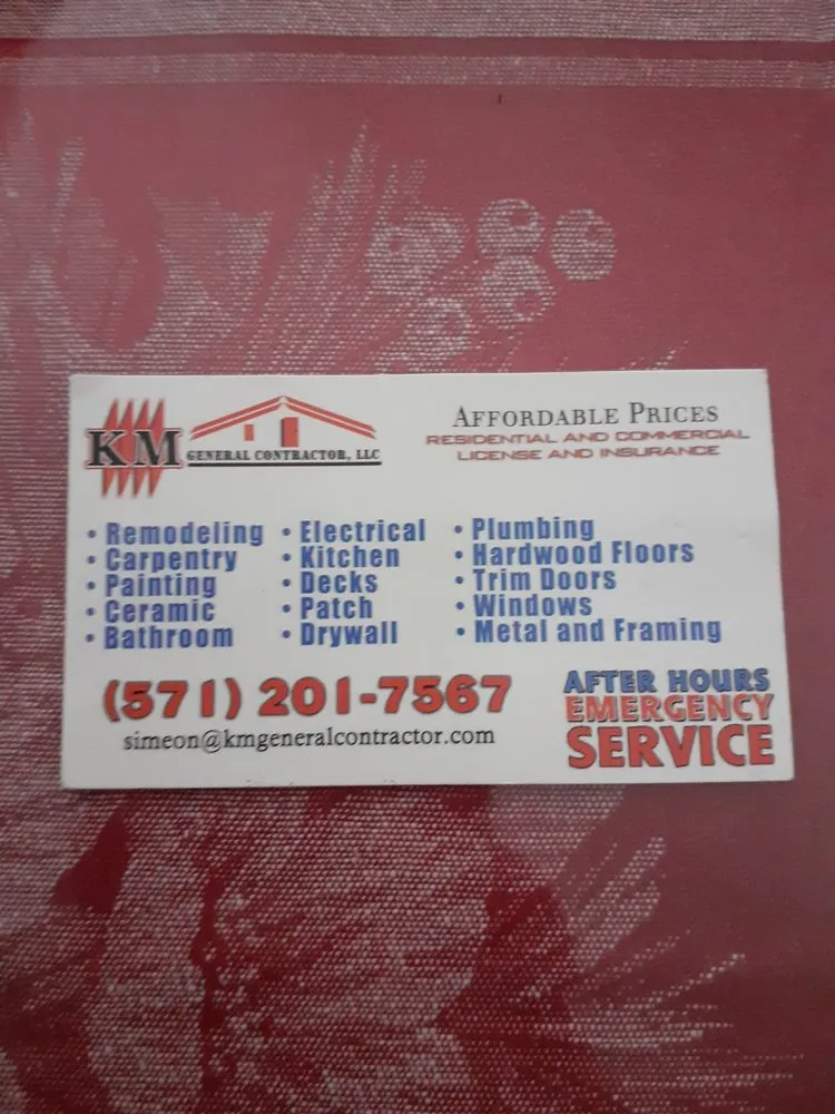 Slide of KM General Contractor