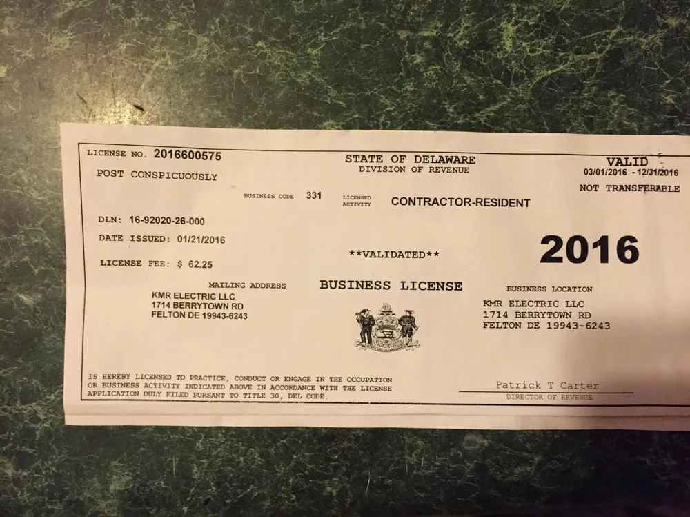 Slide of KMR Electric