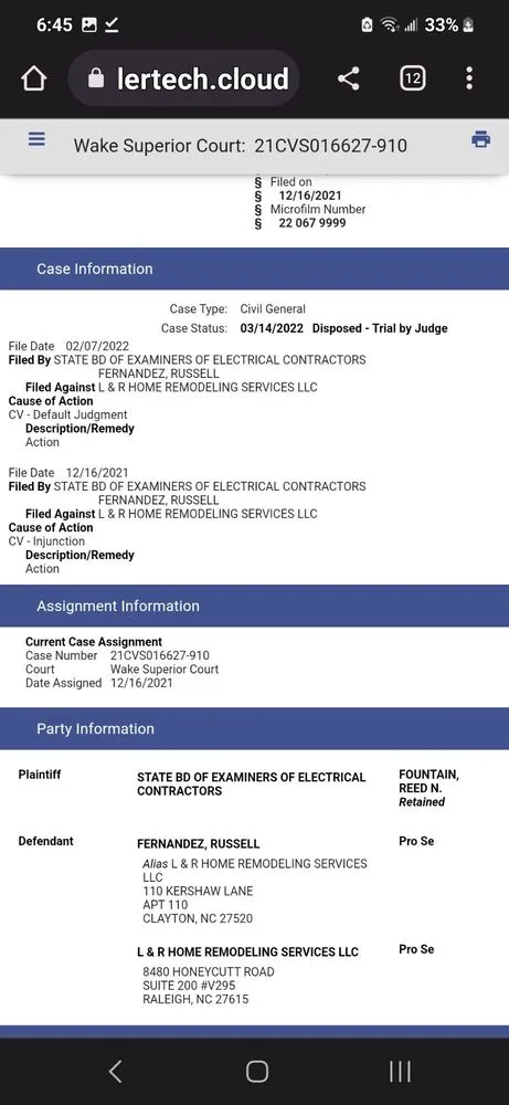 Slide of L and R Home Remodeling Services