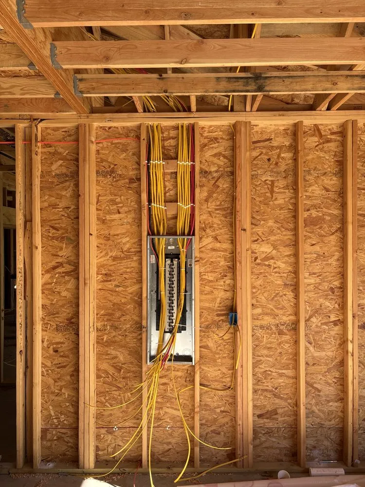 Professional electrical service for homes in wiring installation, by