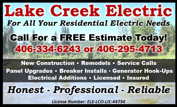 Professional electrician providing electrical repair in Troy, MT - Lake Creek Electric