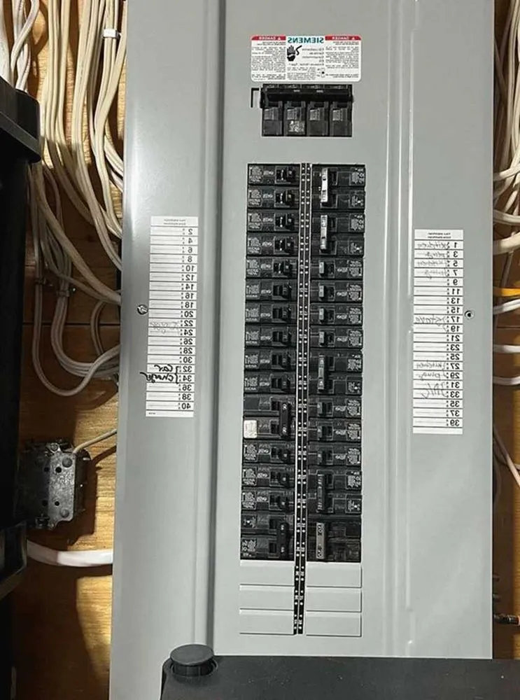 Affordable electrical service for homes in wiring installation,  by 