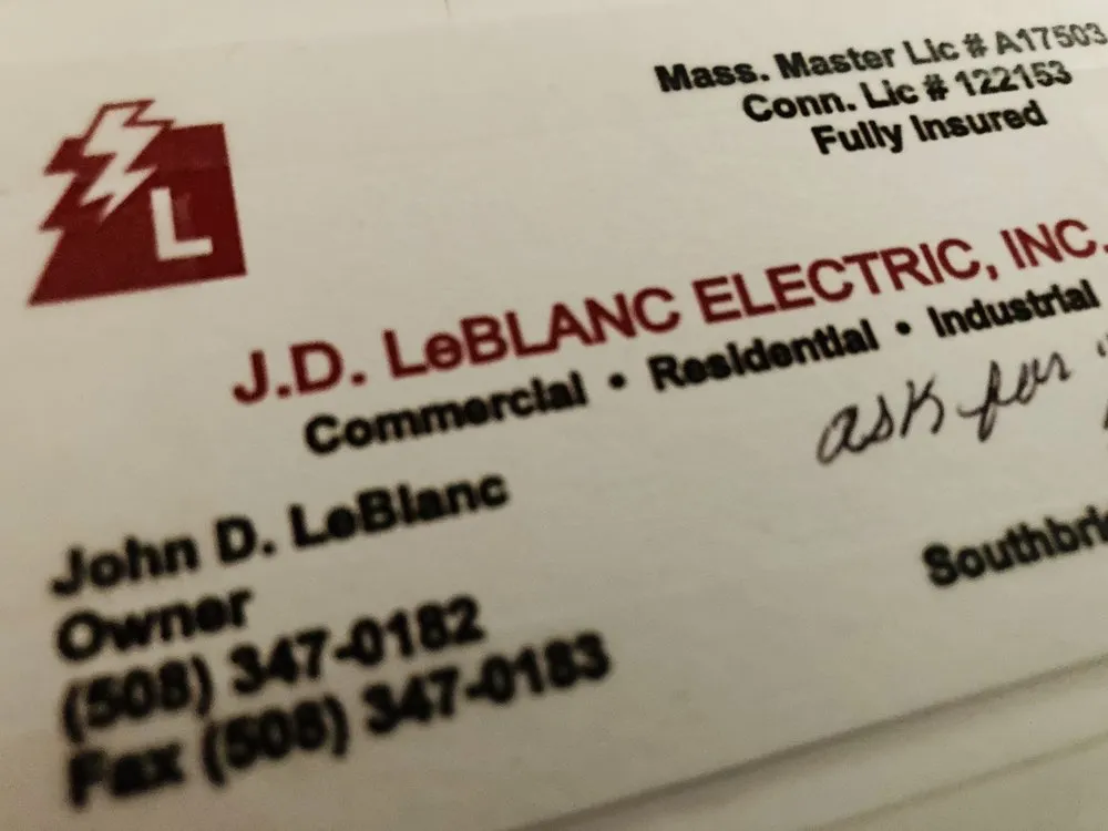 Slide of Le Blanc J D Electric