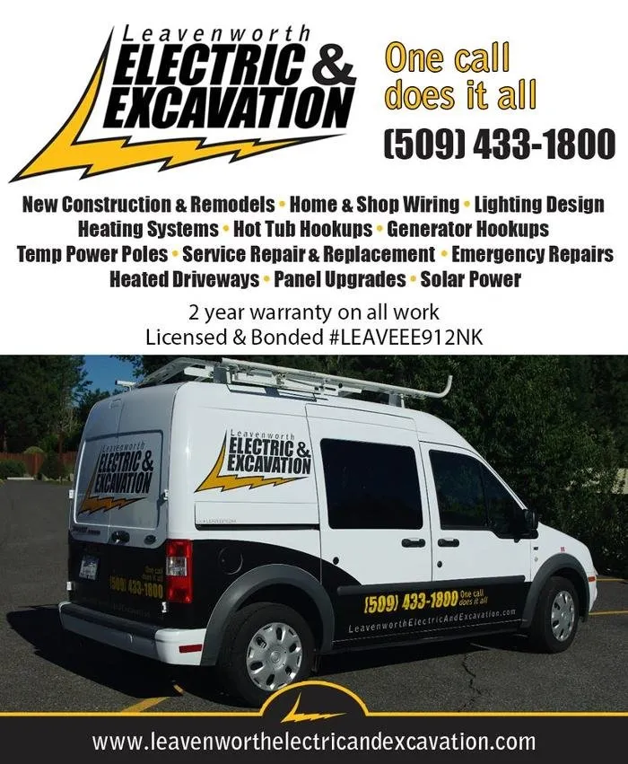 Slide of Leavenworth Electric & Excavation