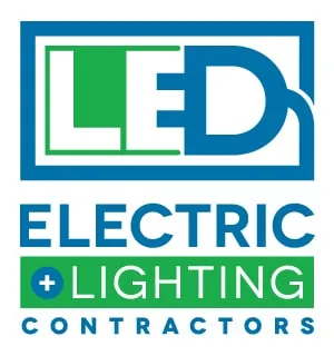 LED Electric & Lighting Contractors Logo
