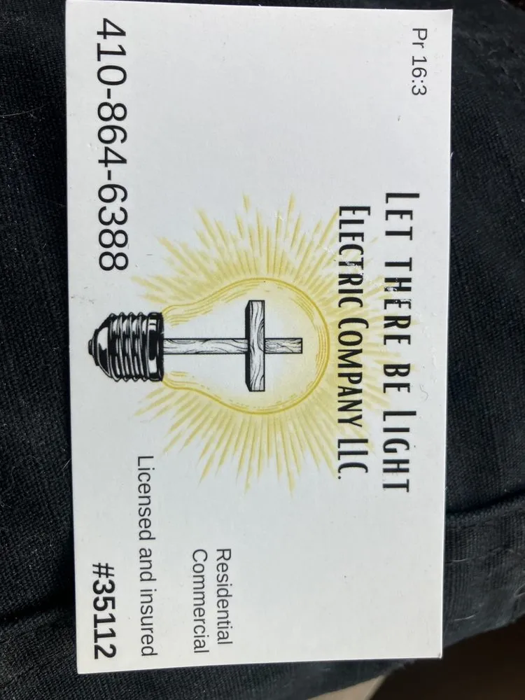 Slide of Let there be Light Electric company