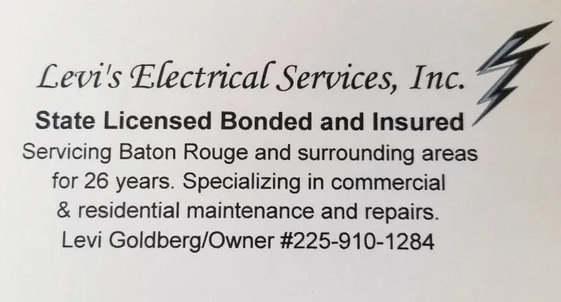 Slide of Levi's Electrical Services