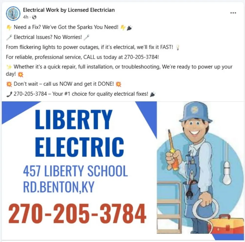 Slide of Liberty Electric