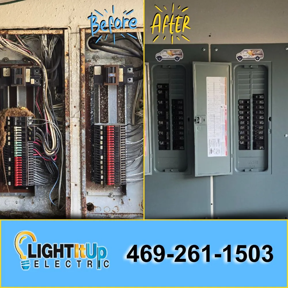 Affordable panel upgrade in ,  by Light It Up Electric