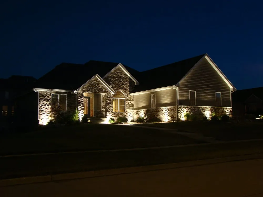 Slide of Lighthouse Landscape Lighting of Omaha