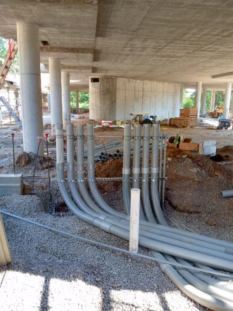 Professional electrician providing panel upgrade in ,