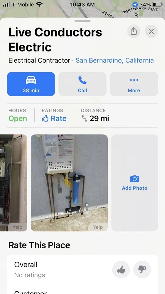 Slide of Live Conductors Electric