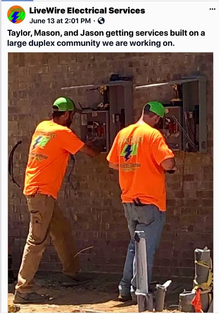 Slide of Live Wire Electrical Services