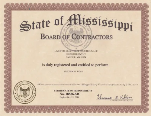 Slide of Livewire Electrical Solutions