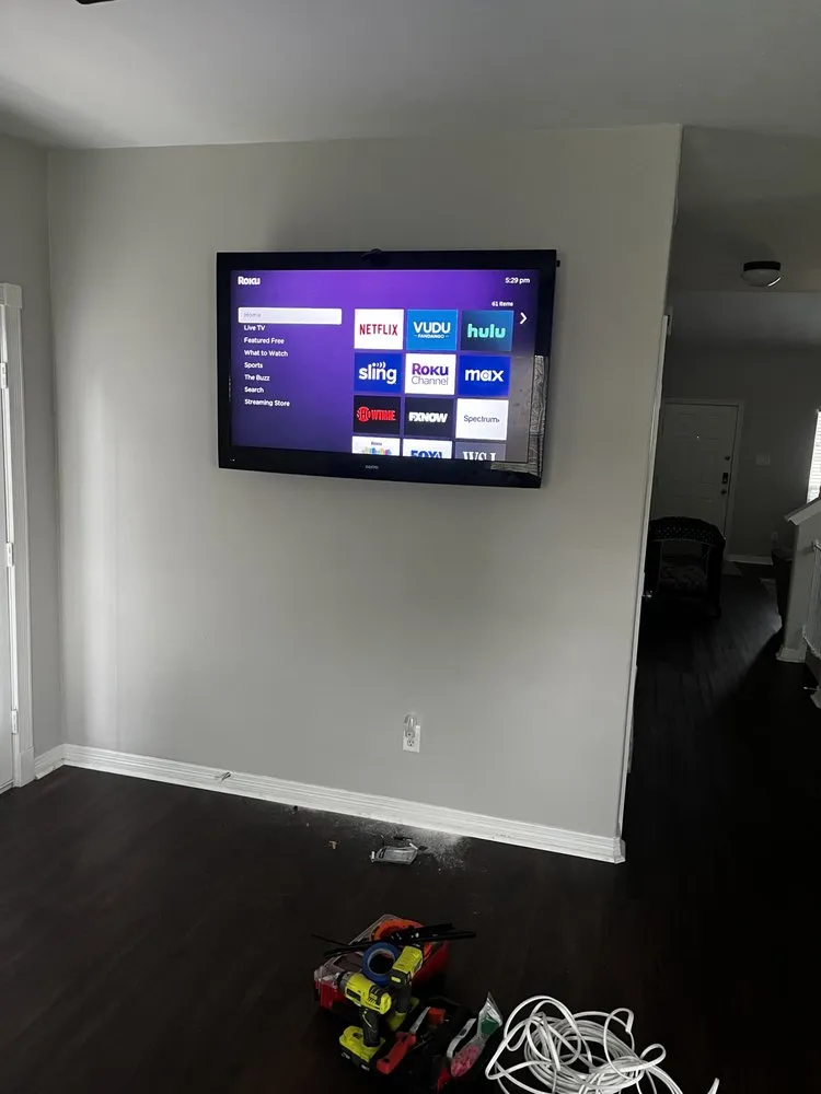 Slide of Lookup TV Mounting