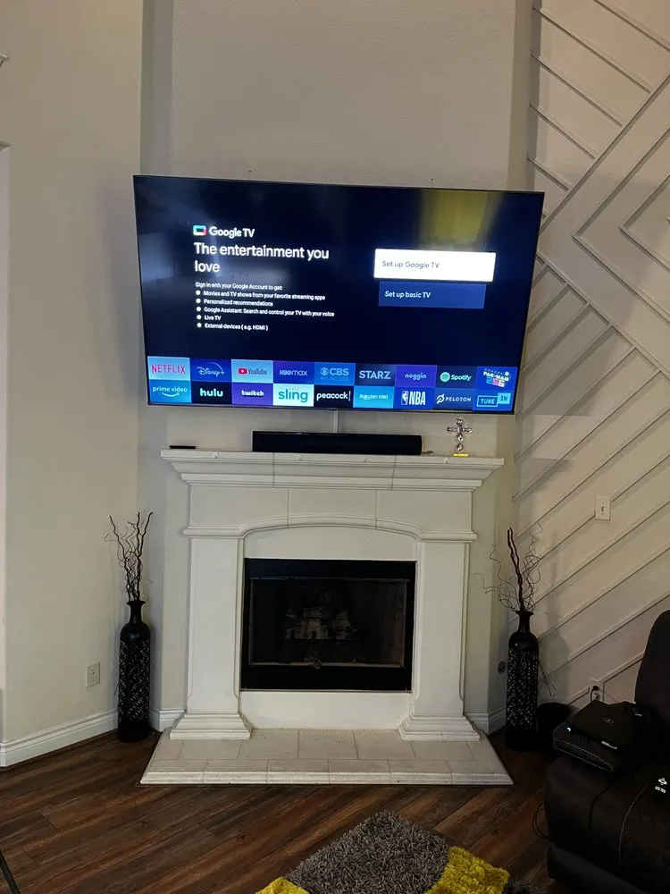 Slide of Lookup TV Mounting