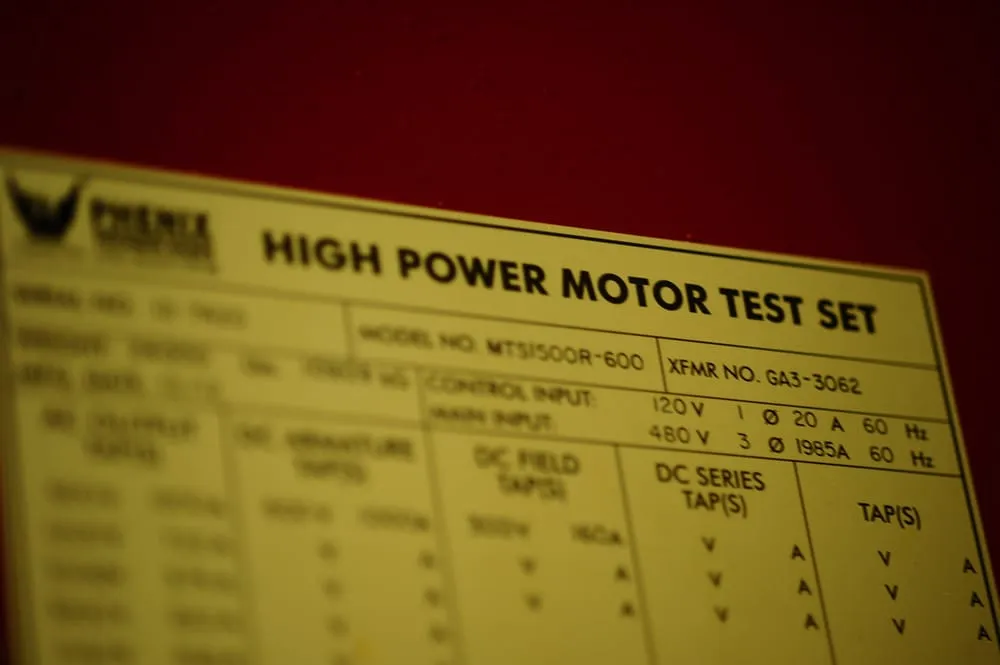 Slide of Lopez Electric Motor Works