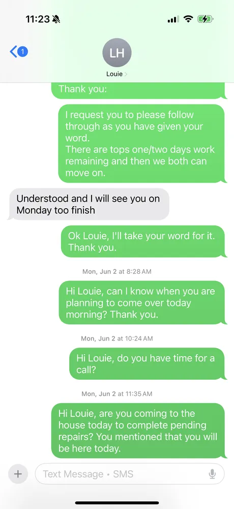 Slide of Louie's Lighting