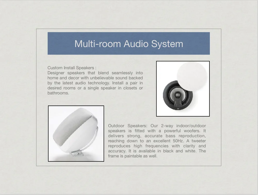 Slide of Low Voltage Services