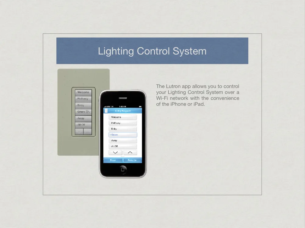 Slide of Low Voltage Services