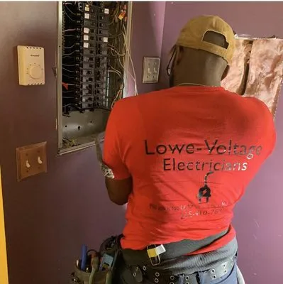 Lowe-Voltage Electrician Logo
