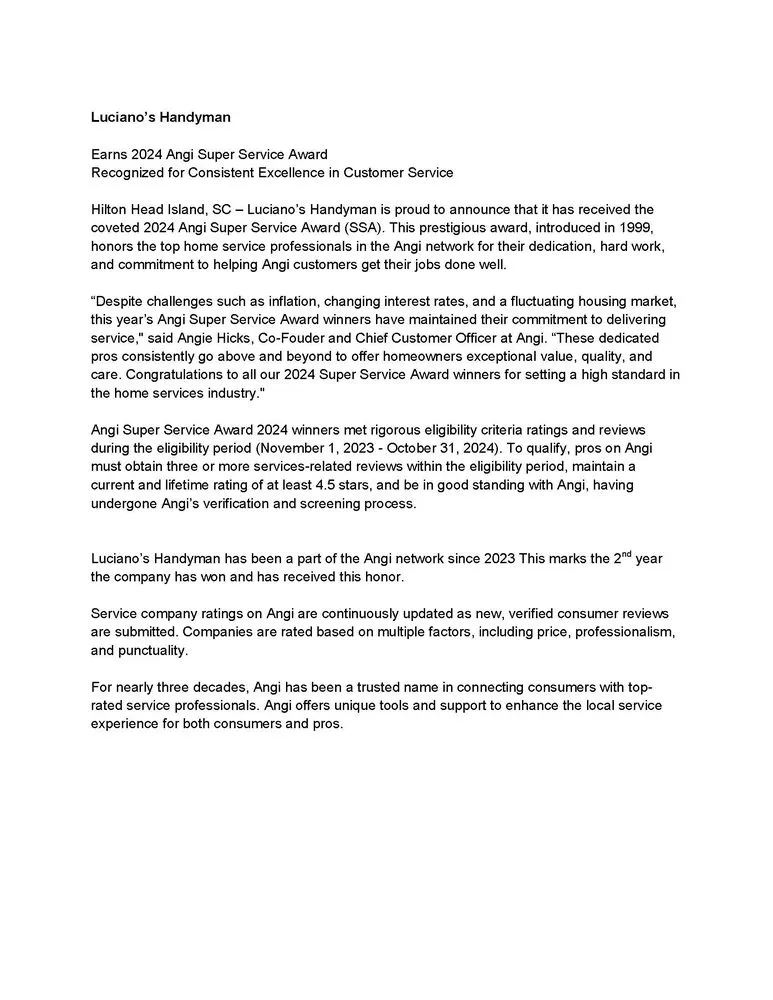 Slide of Luciano's Handyman