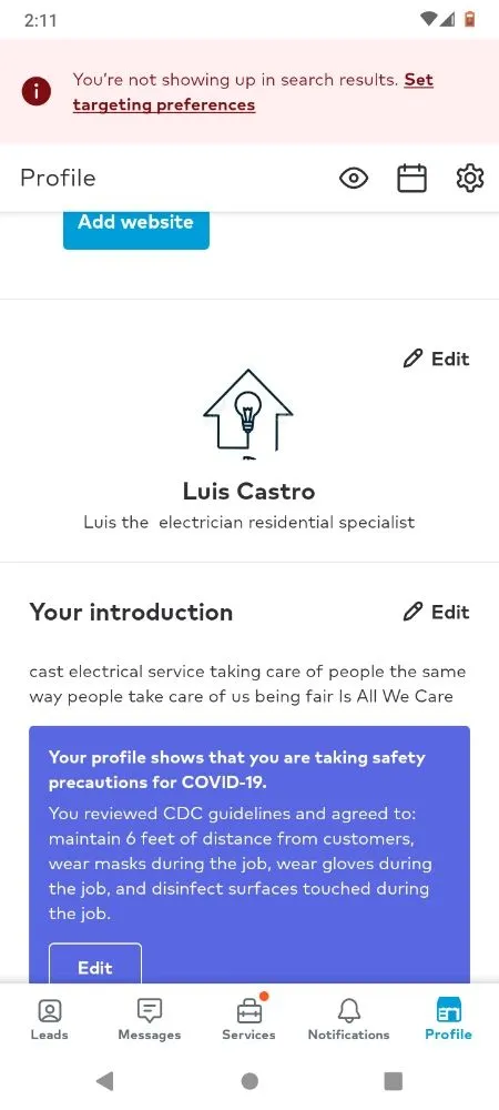 Slide of Luis The Electrician