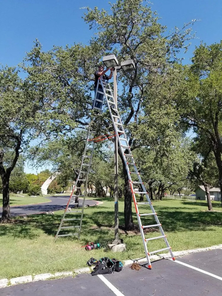 Emergency lighting installation in Austin, TX by Lykos Electrical, Heating & Air Conditioning