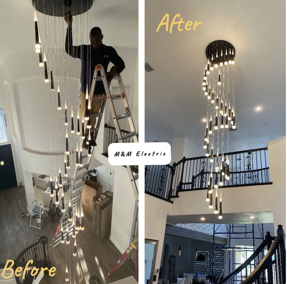 Reliable lighting installation experts serving , - M & M Electric Services