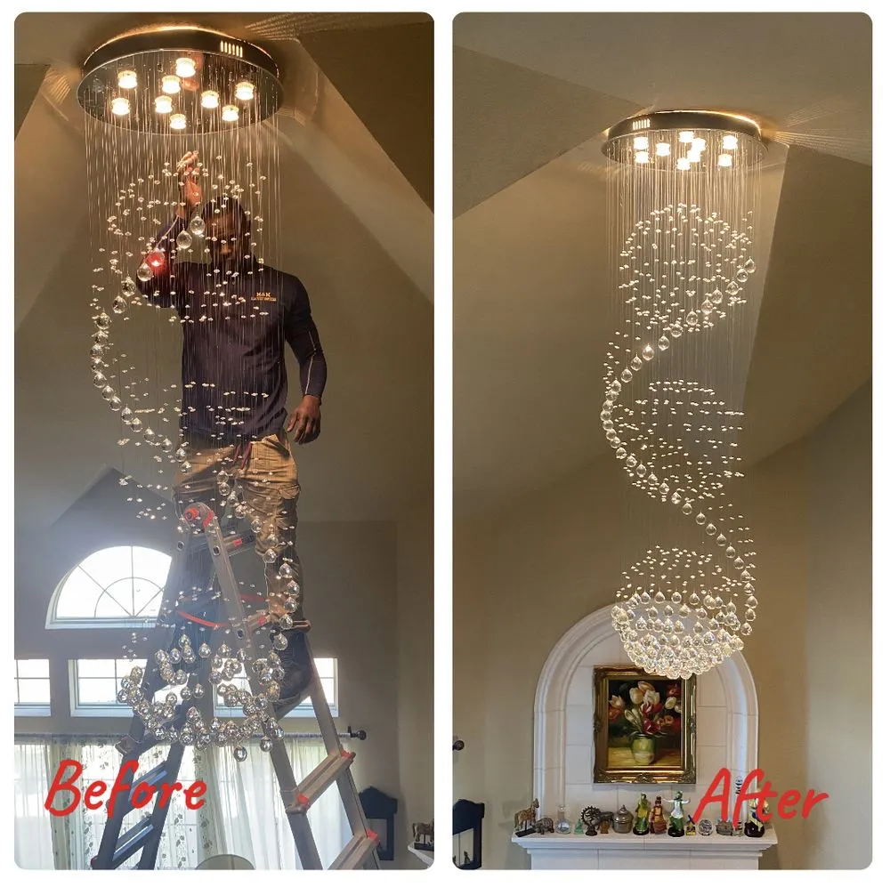 Expert electrician providing panel upgrade in ,