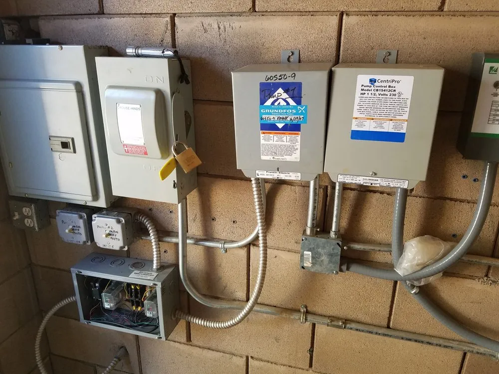 Slide of M E Beggs Pump and Electric