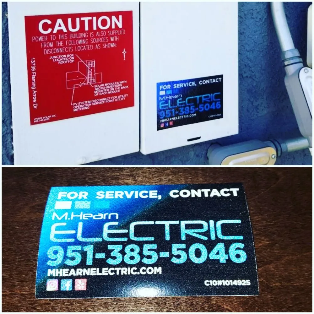 Slide of M Hearn Electric