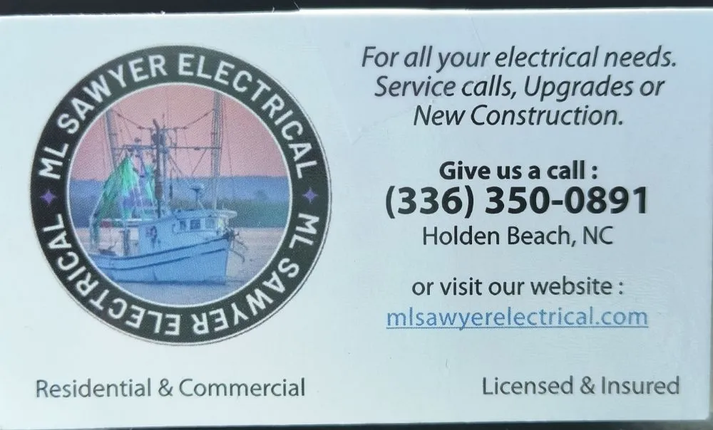 Professional electrical repair service in Supply, NC - M. L. Sawyer Electrical