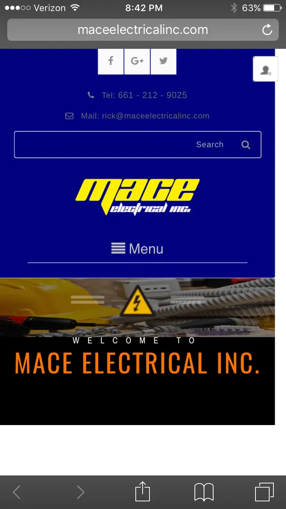 Slide of Mace Electrical