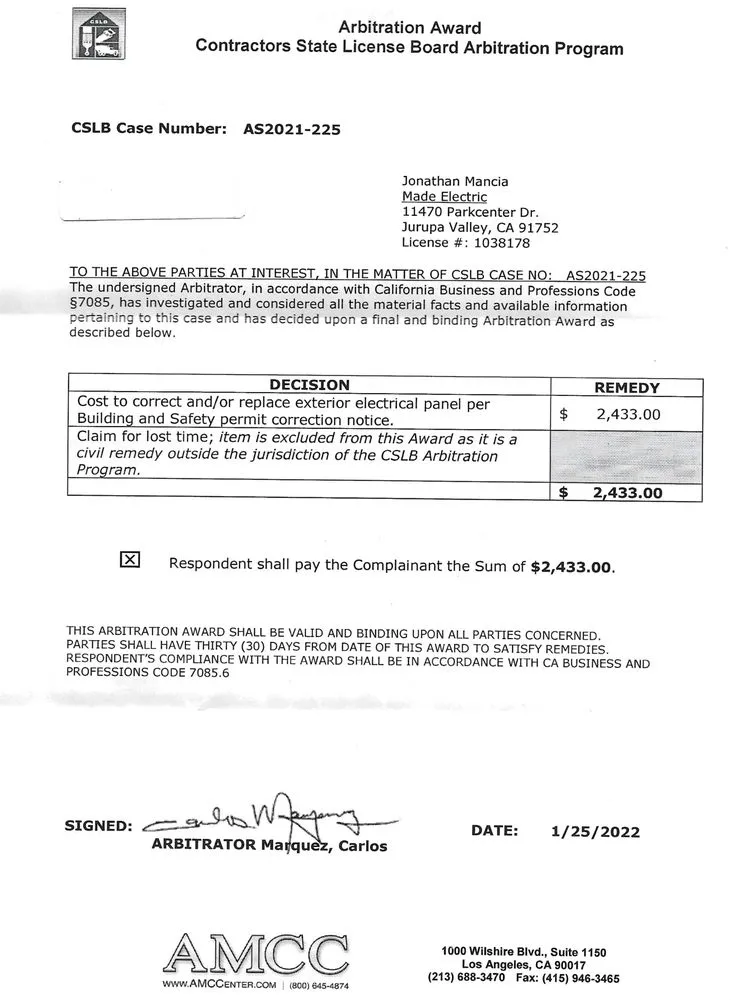 Slide of MADE Electric