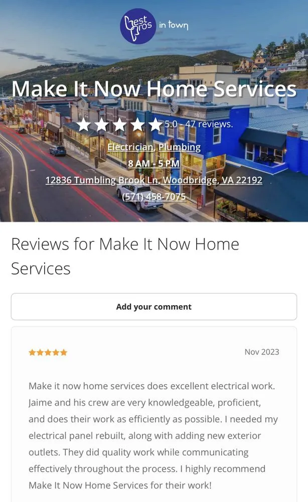 Slide of Make It Now Home Services