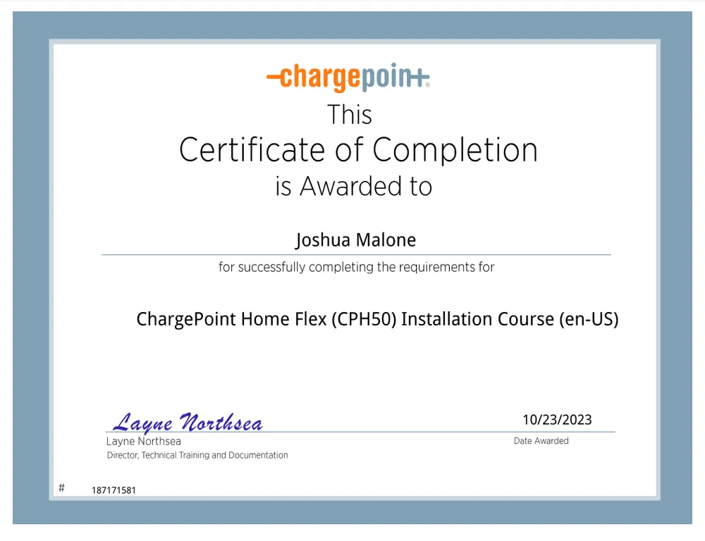 Slide of Malone Electrical Solutions