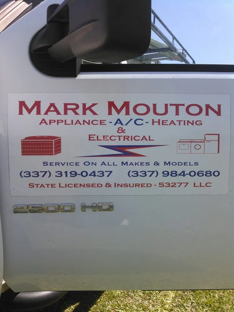 Slide of Mark Mouton's Appliance, A/C & Heating