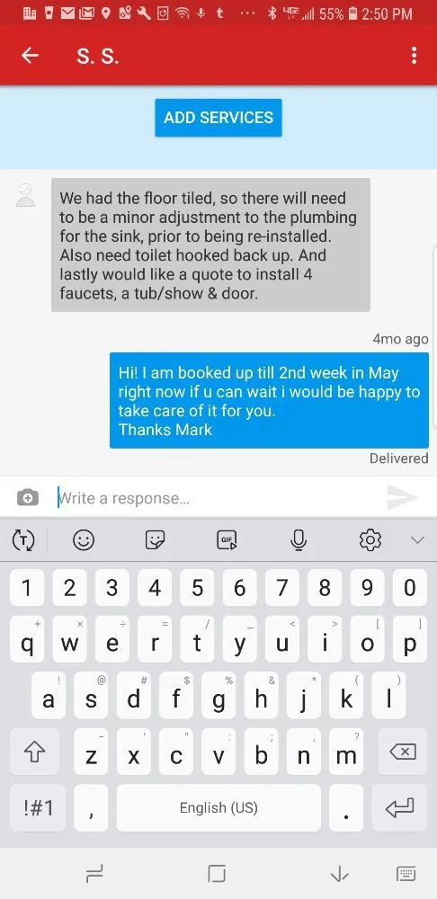 Slide of Marks Handyman Service