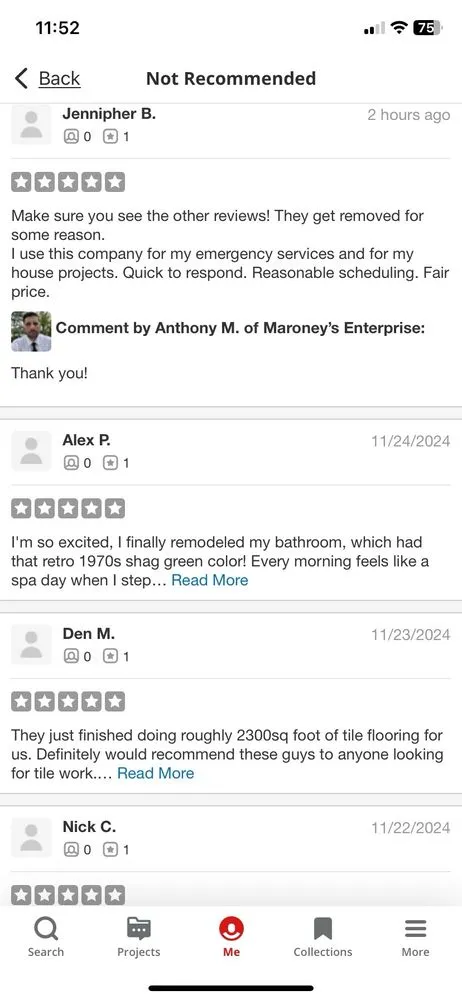 Slide of Maroney’s Enterprise