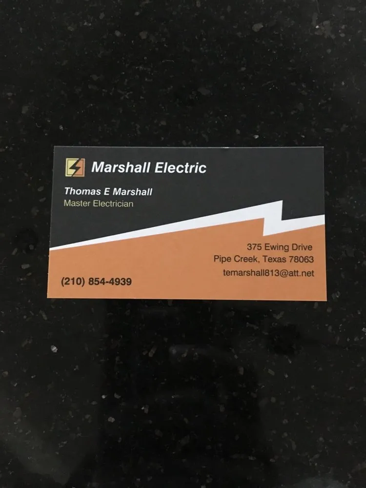 Emergency electrical repair in Pipe Creek, TX by Marshall Electric