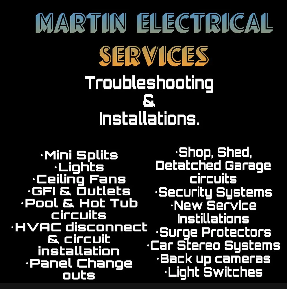 Slide of Martin Electrical
