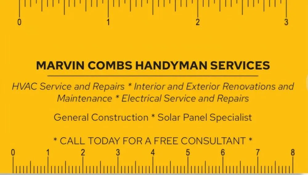 Slide of Marvin Combs Handyman Services