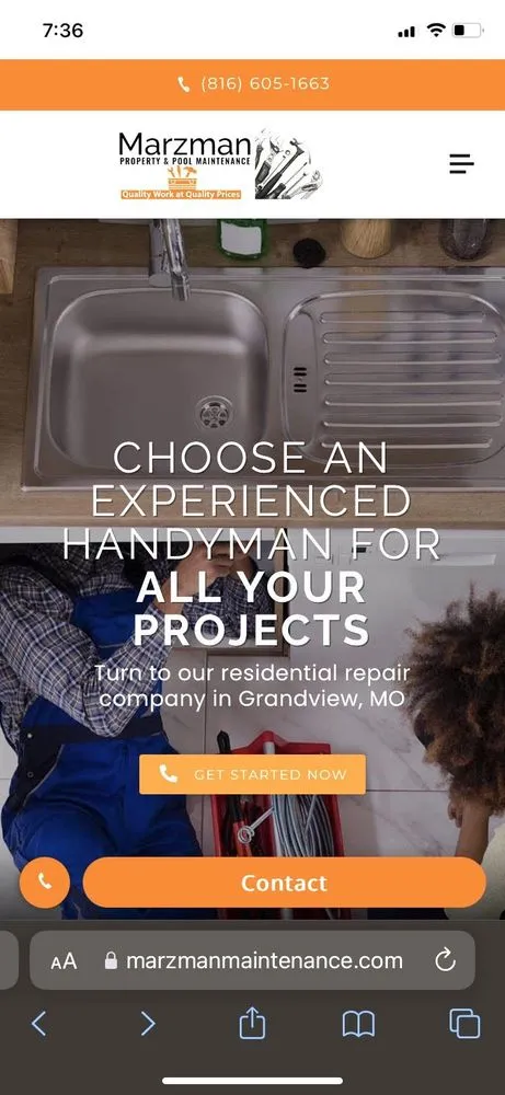 Slide of Marzman Property & Pool Maintenance