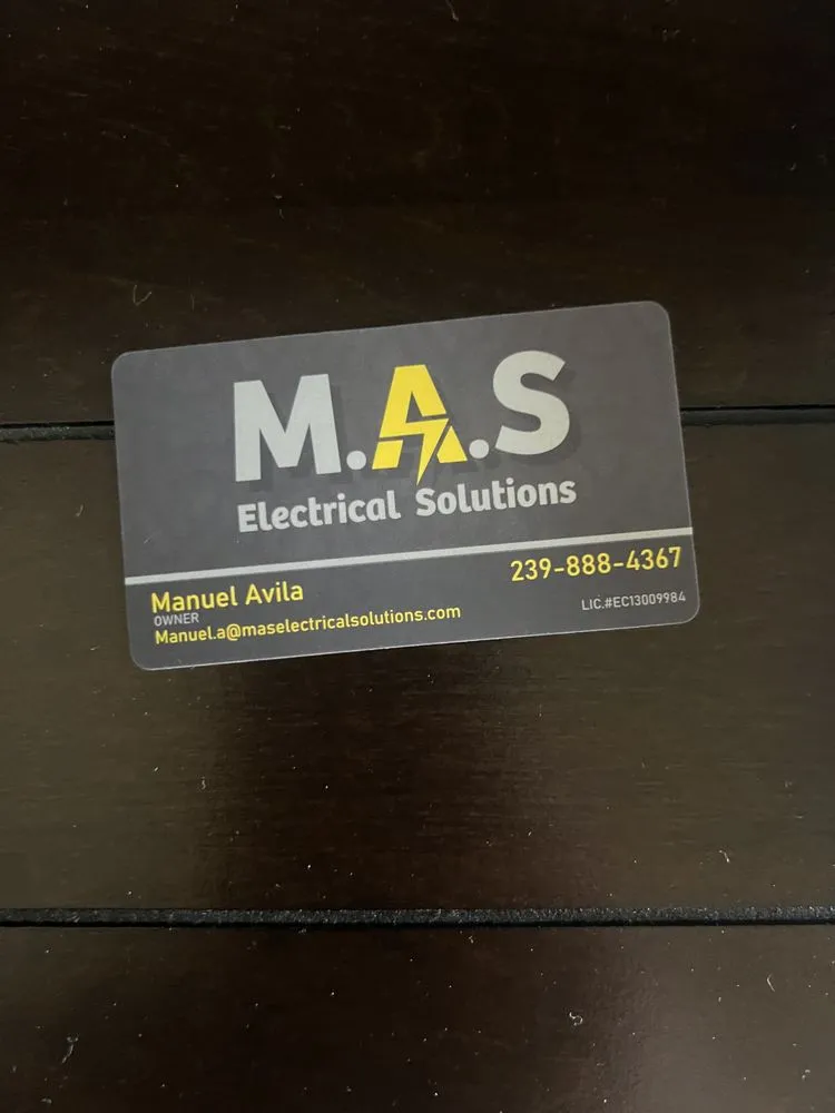 Slide of Mas Electrical Solutions