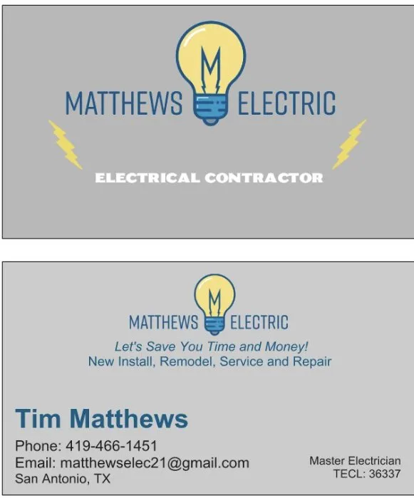 Slide of Matthews Electric
