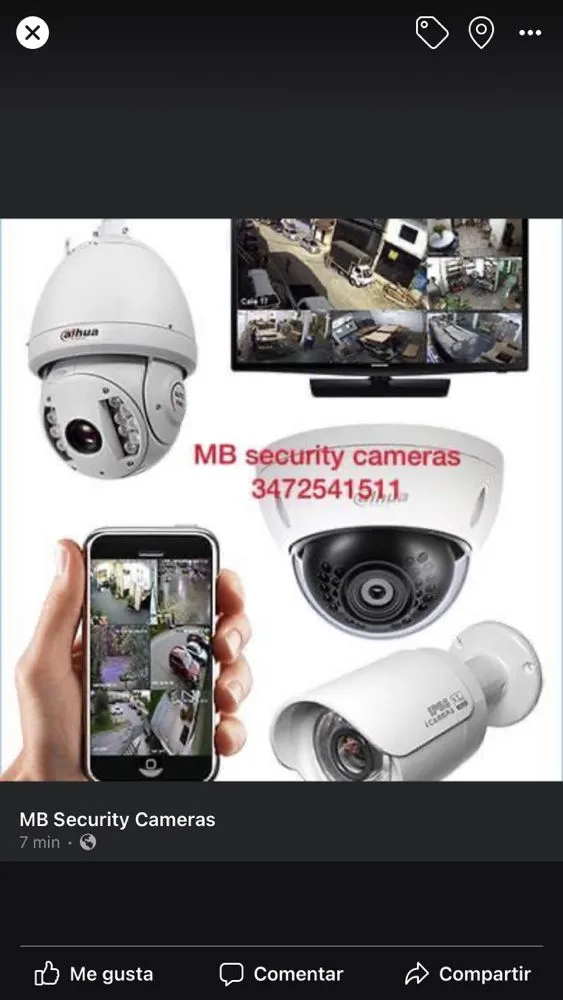 Slide of MB Security Cameras